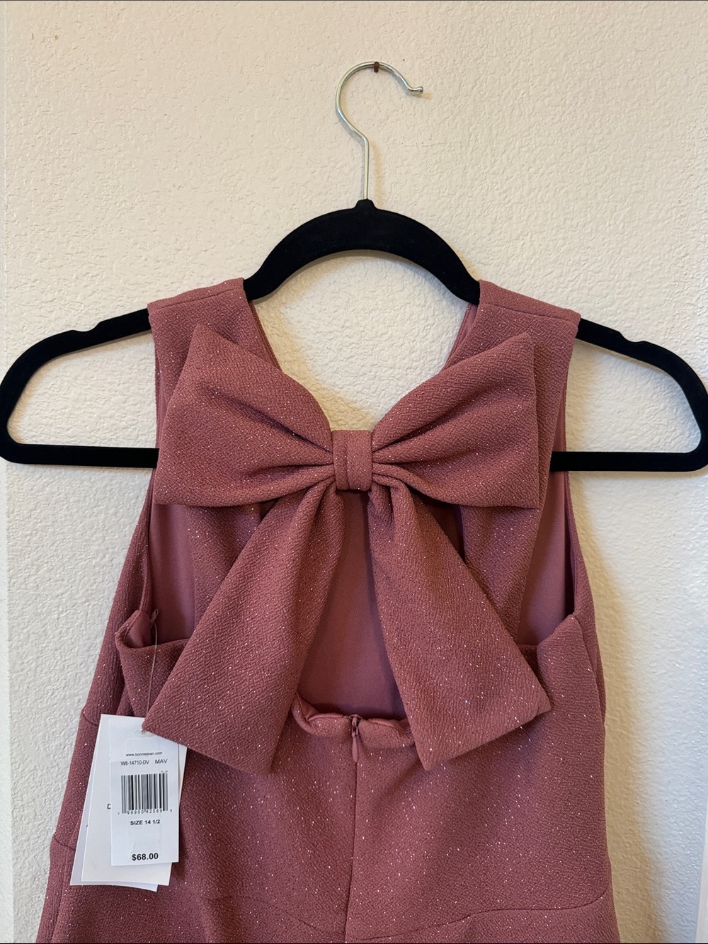 Bonnie Jean Dusty Rose Sparkle High-Low Party Dress